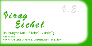 virag eichel business card